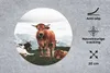 MuchoWow® Mauspad Mousepad Tiere - Kuh - Berg 20x20 cm - Produktbild-Vorschau 2