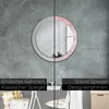Ø80cm Spiegel - Glasrahmen mit Aufdruck - Wandspiegel Produktbild-Vorschau 5