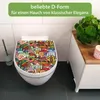 WC Sitz mit Absenkautomatik D Form Motiv Funky Town [TDW3 Produktbild-Vorschau 2