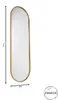 Fragix Boston Ganzkörperspiegel Oval - Gold - Metall - Produktbild-Vorschau 4