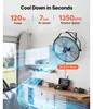 Ventilateur mural industriel SucceBuy 2x 120 W, 60 cm, Voir les images du produit 2