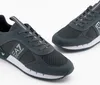 EA7 Scarpe da ginnastica stringate bianche e nere da uomo Anteprima dell’immagine prodotto 6
