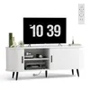 Meuble TV BEALIFE, 145x40x55 cm, avec 2 volets roulants | Voir les images du produit 2