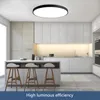 Deckenlampe LED 54W dimmbar, Flach Rund Ø50cm Schwarz mit Produktbild-Vorschau 9