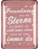 LANOLU Blechschild Freunde sind wie Sterne Geschenk Produktbild-Vorschau 1