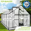 BRAST Gewächshaus Aluminium mit Fundament | 380x250x205cm | Produktbild-Vorschau 3