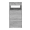 A gray Sonoma wood-effect sideboard with three drawers and an open shelf on top, presented against a white background. Anteprima dell’immagine prodotto