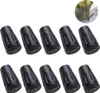 A collection of black rubber tips for walking sticks, arranged in two rows on a white background. Produktbild-Vorschau