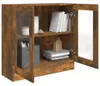 vidaXL Vitrinekast, gerookt eikenfineer, 82,5 x 30,5 x 80 Productafbeelding-voorbeeld 7