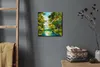 Coloray Uhr auf Leinwand 30x30 cm Wand Uhr Dekoration Produktbild-Vorschau 4