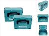 A collage of images showing Makita tool cases. Produktbild-Vorschau
