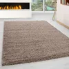 Teppich Wohnzimmer Hochflor Beige 240x340 Rechteck Unicolor Produktbild-Vorschau 2
