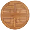 Klappbarer Garten-Esstisch Ø90x75 cm Massivholz Teak Produktbild-Vorschau 4