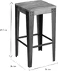 Miliboo - Industrieller Design-Hocker Metall und 65 cm Produktbild-Vorschau 4