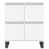 vidaXL Kredens biały 60x35x70 cm Materiał drewnopochodny Podgląd zdjęcia produktu 5