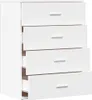 Příborník bílý 60x39x80 cm Materiál na bázi dřeva Náhled obrázku produktu 6