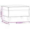 vidaXL Fußhocker Dunkelgrau 60x50x41 cm Samt Produktbild-Vorschau 7