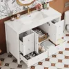 Meuble de salle de bains Merax avec lavabo, meuble-lavabo Voir les images du produit 4