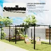 Outsunny Pergola ca. 3x3m Garten Pavillon, Terrassendachung Produktbild-Vorschau 4