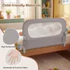 Barrière de lit pliable COSTWAY, barrière de lit avec Voir les images du produit 5