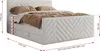 MKS MEBLE Boxspringbett 140x200 mit Bettkasten Matratze H4 Produktbild-Vorschau 7