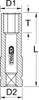 KS TOOLS 515.2019-E 1/2" Alu-Felgen Kraft-Stecknuss, lang, Produktbild-Vorschau 5
