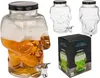 Totenkopf aus Glas mit Deckel 4 L Getränkespender mit Produktbild-Vorschau 1