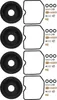 4 kits Reconstruction Carburateur Fix Kit Carb Overhaul Fit Voir les images du produit 5