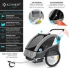 KESSER® Kinderanhänger Fahrradanhänger Sport-RX 2 in 1 Produktbild-Vorschau 3
