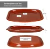 sada 2 hliněných servírovacích talířů 35x25,5x3cm Náhled obrázku produktu 4