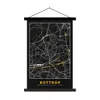 MuchoWow® Textilposter Bottrop - Stadtplan - Gold - Produktbild-Vorschau 1