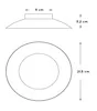 Technical drawings of a product with dimensions indicated. Podgląd zdjęcia produktu