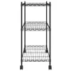 vidaXL Lagerregal mit 3 Böden und Rollen 60x35x81 cm Produktbild-Vorschau 4