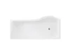 A top-down view of a white bathtub on a white background. Voir les images du produit