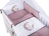 KMbaby Babybett Tany weiss 120x60 mit 10tlg Bettwäsche Set Produktbild-Vorschau 2