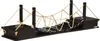 Katzenkletterwand mit Hängebrücke und Regal - 96x20x25,5 cm Produktbild-Vorschau 1