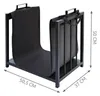 Kaminer 24628 Holzkorb 50,5 x 37 x 50 cm, schwarz Produktbild-Vorschau 3