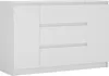 Cassettiera, bianco opaco, 120 x 39 x 78 cm, 2 ante, 3 Anteprima dell’immagine prodotto 1