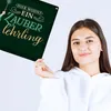 Zauberschülerin Metallschild XXL in 28x38 cm in grün mit Produktbild-Vorschau 3