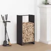 vidaXL Houtopslagrek zwart, 40x30x80 cm, van verzinkt staal Productafbeelding-voorbeeld 2