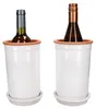 2er Set Weinkühler + Untersetzer weiß lasiert Ø 12.5 cm H Produktbild-Vorschau 1