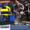 MASKO® Wandregal + Stapelboxen + Werkzeughalter | 45 tlg Produktbild-Vorschau 6
