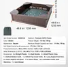 SucceBuy Sandkasten mit Abdeckung, 48,6 x 48,6 x 12,4 Zoll Produktbild-Vorschau 7