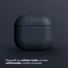 Custodia in vera pelle Accezz per AirPods 4 - blu scuro Anteprima dell’immagine prodotto 2
