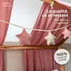 Guirlande d'étoiles vieux rose & beige clair sans Voir les images du produit 3