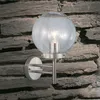 Globo Lighting buitenlamp, roestvrij staal, helder glas, Productafbeelding-voorbeeld 3