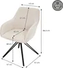 ML-Design 6x Esszimmerstuhl drehbar, Creme, aus Textil Produktbild-Vorschau 7
