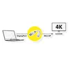 Adaptér ROLINE DisplayPort, DP samec - Mini DP samice Náhled obrázku produktu 2