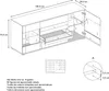 Vladon Sideboard Bari V2, Kommode mit 2 großen Türen und 4 Produktbild-Vorschau 6