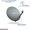 PremiumX PXS100 Satellitenschüssel 100cm Stahl Anthrazit Produktbild-Vorschau 2